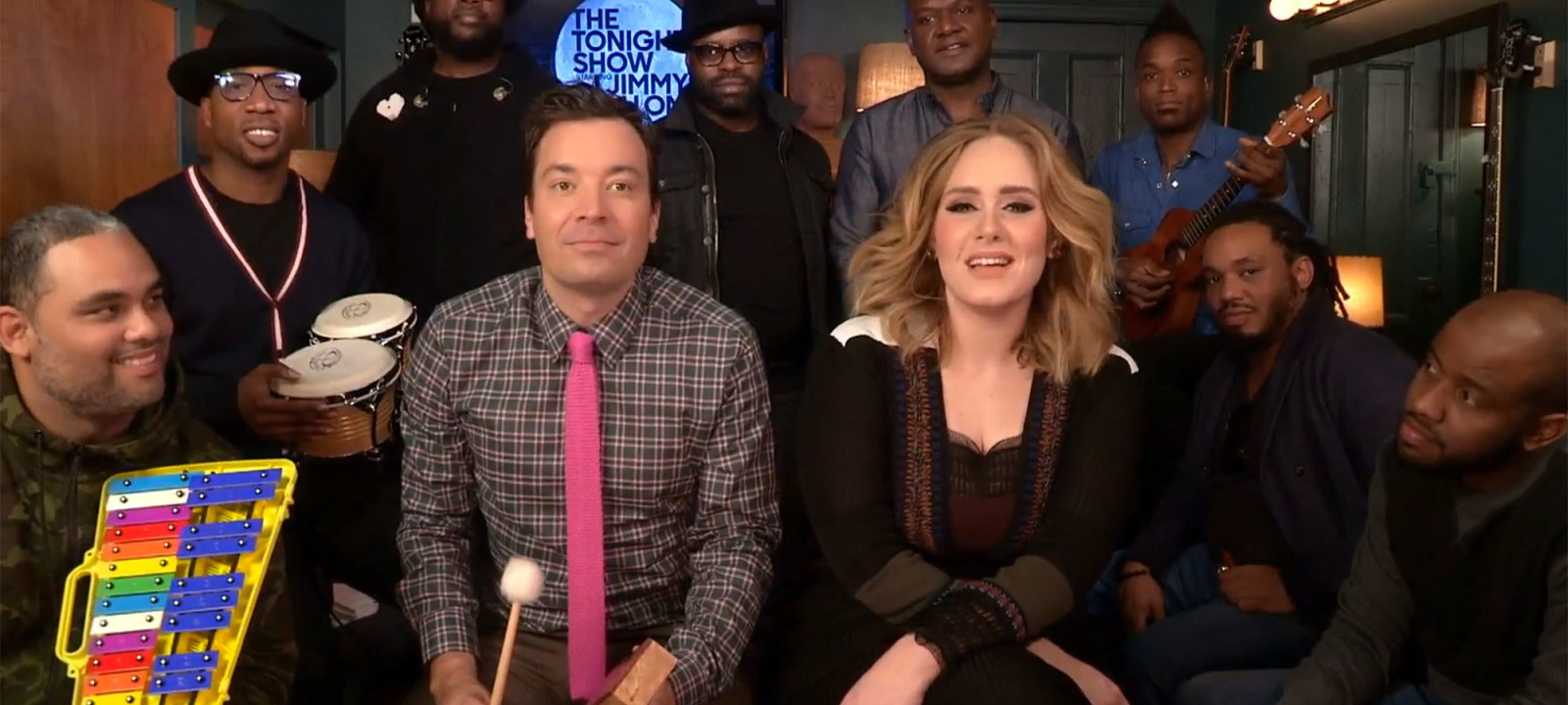 Watch Adele Jimmy Fallon And The Roots Play Hello Anglophenia Bbc America