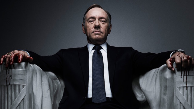 Kevin Spacey stars as Frank Underwood in House of Cards.