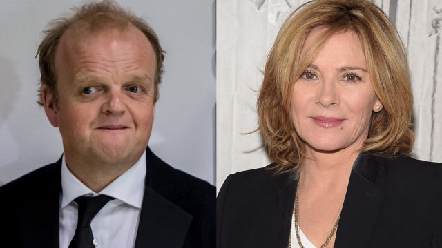 Toby Jones and Kim Cattrall composite