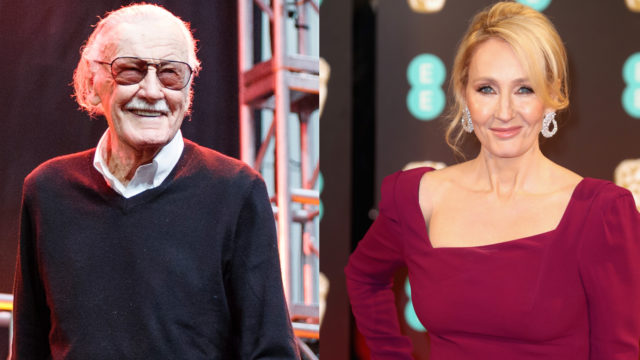 Composite image of Stan Lee and J.K. Rowling