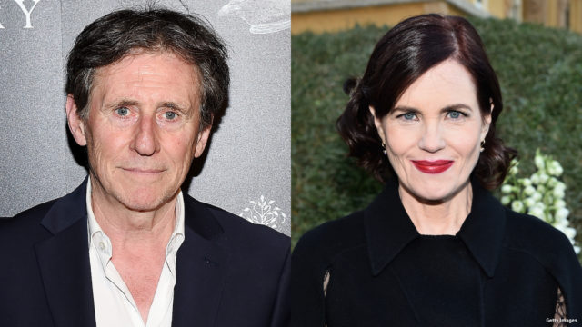 Composite image of Gabriel Byrne and Elizabeth McGovern.