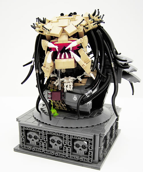 Remarkable LEGO <em>Predator</em> Bust