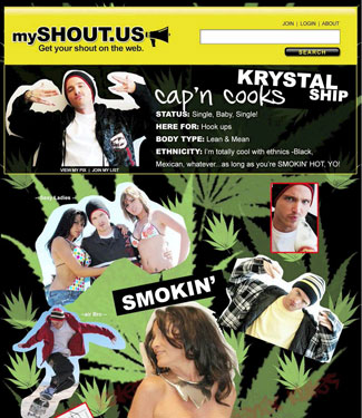 Jesse Pinkman’s mySHOUT Page