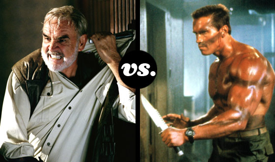 Connery vs. Statham. Schwarzenegger vs. Van Damme. The Fight Is On.