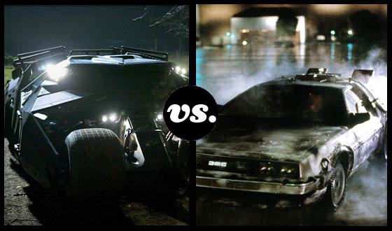 The Batmobile Takes On the DeLorean at 88 MPH