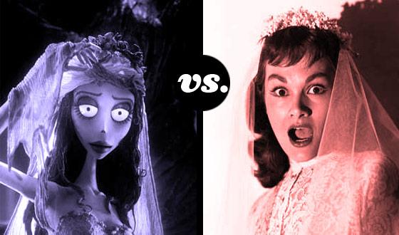 Horror Brides Tourney, Round One: <em>The Corpse Bride</em> (No. 5) vs. <em>I Married a Monster from Outer Space</em> (No. 12)