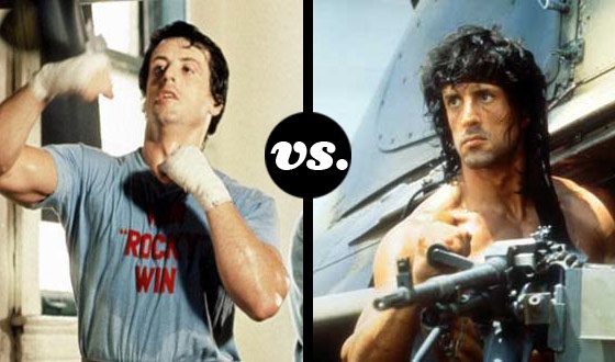 Not Now, Adrian! Rocky Takes on Rambo in a Tournament of Stallone Roles