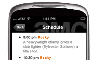 Use Your Phone to Check Out AMC’s Schedule On the Go