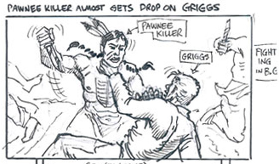 Photos – <em>Hell on Wheels</em> Indian Massacre Storyboards