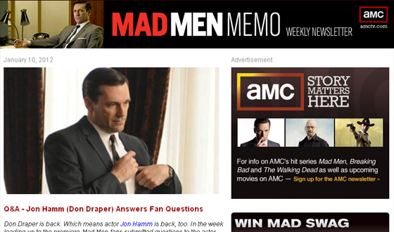 The <em>Mad Men</em> Newsletter Gets an Upgrade With Monthly Prizes
