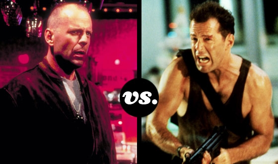Butch Coolidge (<em>Pulp Fiction</em>) vs. John McClane (<em>Die Hard</em>) in a Bruce Willis Tournament