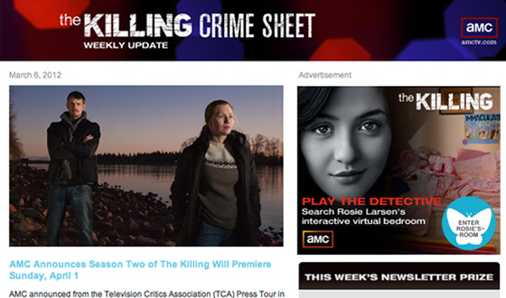 <em>The Killing</em>‘s Newsletter Gets an Upgrade With Weekly Prizes