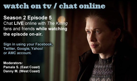 Chat Online About <em>The Killing</em> Season 2 Episode 5 This Sunday Night