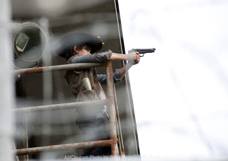 Carl Grimes (Chandler Riggs) in Episode 1 of The Walking Dead