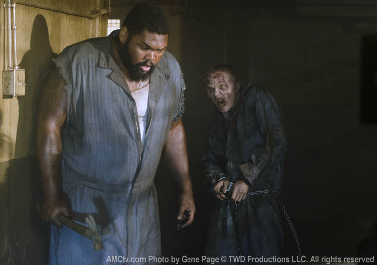 Big Tiny (Theodus Crane) in Episode 2 of The Walking Dead