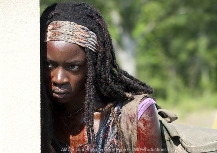 Michonne (Danai Gurira) in Episode 6 of The Walking Dead