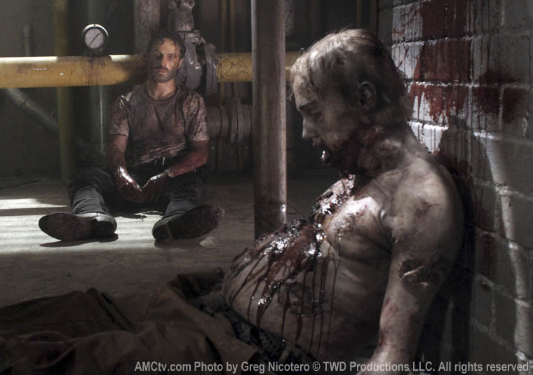 Rick Grimes (Andrew Lincoln) in Episode 5 of The Walking Dead