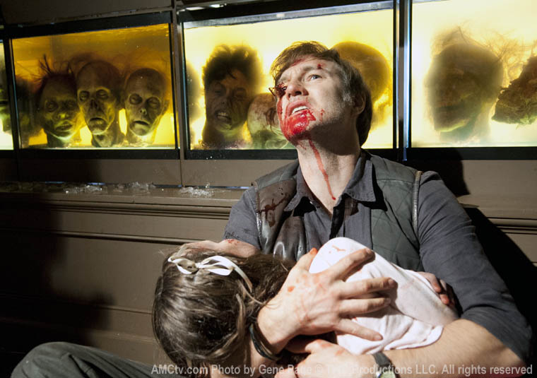 The Governor (David Morrissey) and Penny (Kylie Ann Szymanski) in Episode 8 of The Walking Dead