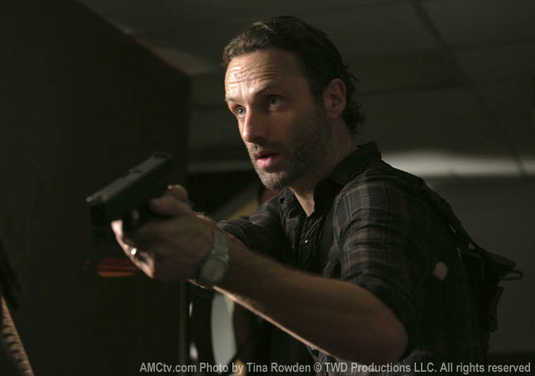 Rick Grimes (Andrew Lincoln) in Episode 8 of The Walking Dead