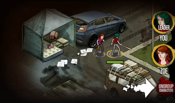 Grouping and Ungrouping Characters in <em>The Walking Dead</em> Social Game