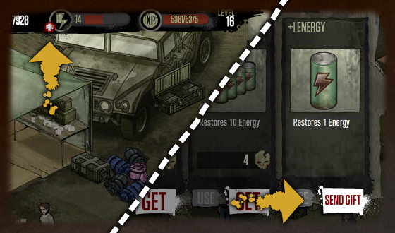 <em>The Walking Dead</em> Social Game – This Week’s Tip: How to Get (and Give) Free Energy