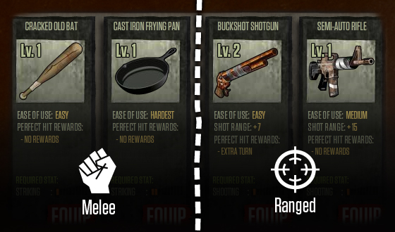 Walking dead melee weapons