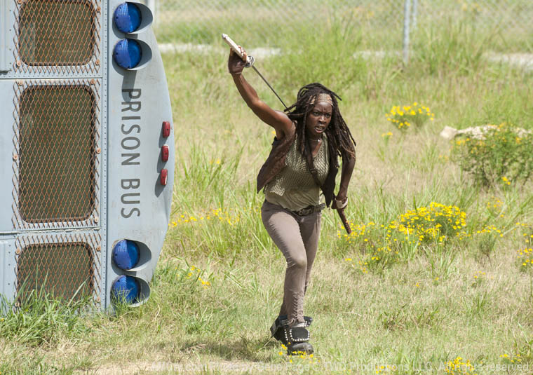 Michonne (Danai Gurira) in Episode 10 of The Walking Dead