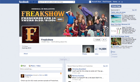 Love <em>Freakshow</em>? Like It on Facebook