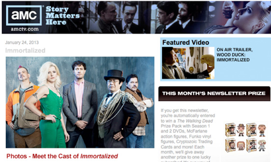 Want to Keep on Top of the Latest <em>Immortalized</em> News? Sign Up for the AMC Weekly Newsletter