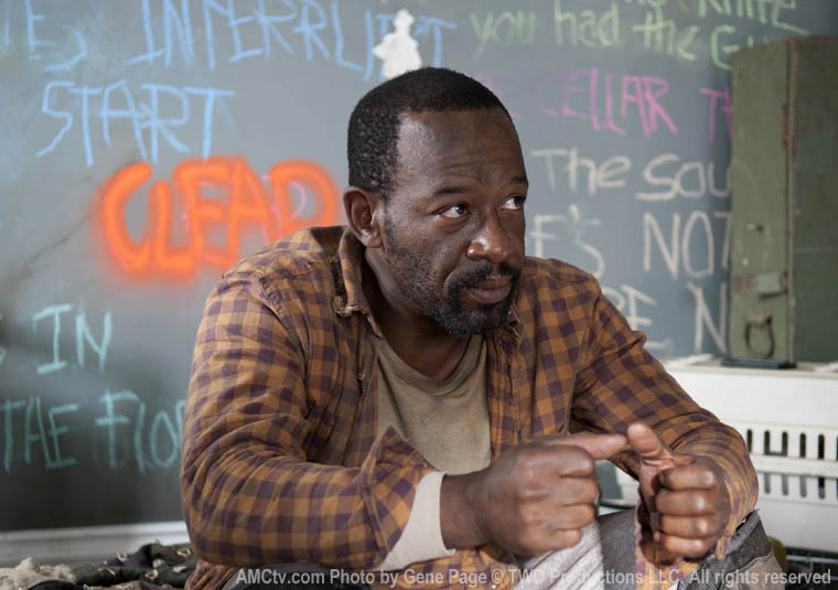 Morgan Jones (Lennie James) in Episode 12 of The Walking Dead