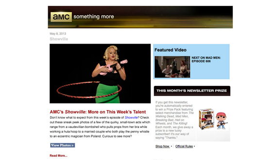 Want to Keep In-the-Know on AMC’s <em>Showville</em>? Sign Up for the AMC Newsletter