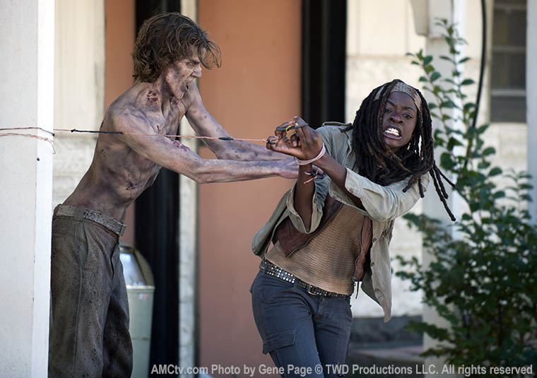 Michonne (Danai Gurira) in Episode 15 of The Walking Dead