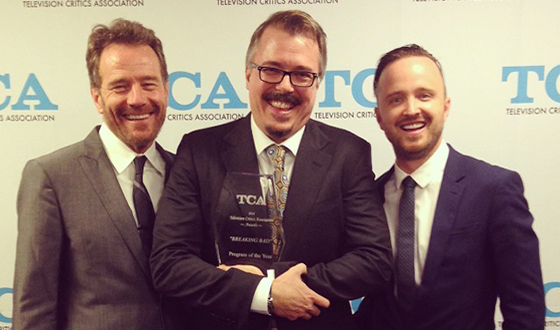 <em>Breaking Bad</em> Wins Its Second Consecutive TCA Award for Program of the Year