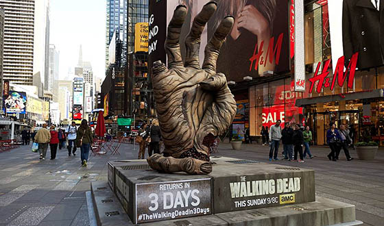 Count Down to <em>The Walking Dead</em> Season 5 Premiere With a Giant Walker Hand
