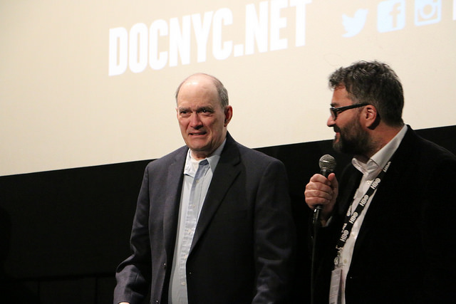 Bill Binney and Friedrich Moser answer questions from the audience during the Q&A following the DOC NYC screening of 'A Good American' (Photo by Qiando Rao/Sameer Jamal)