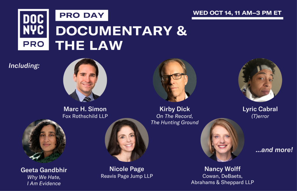 DOC NYC PRO Day: Documentary & The Law - DOC NYC