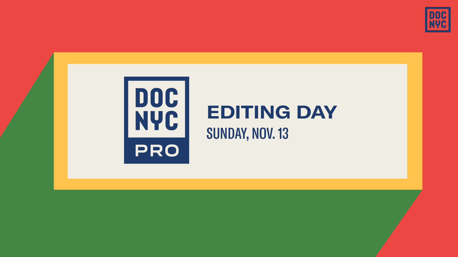 Editing Day (Nov. 13)