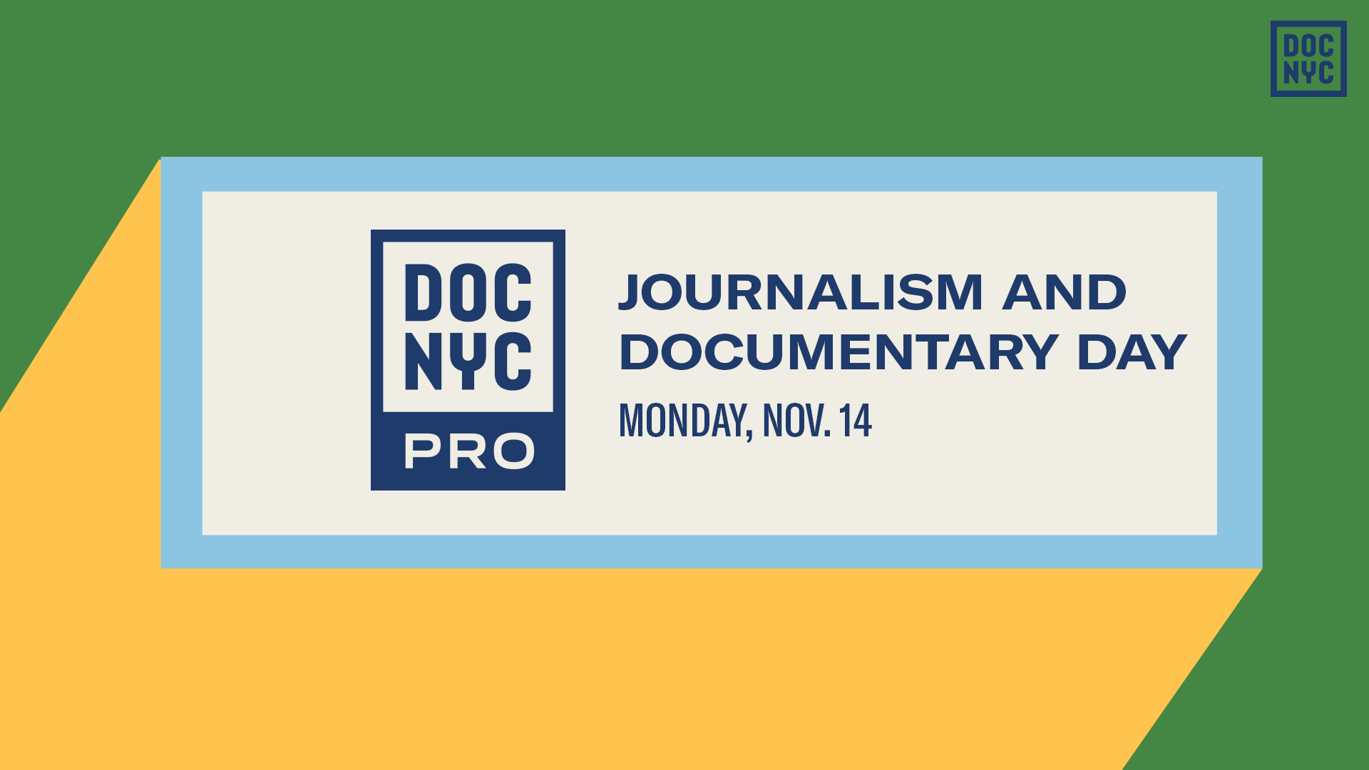 Journalism and Documentary Day (Nov. 14)