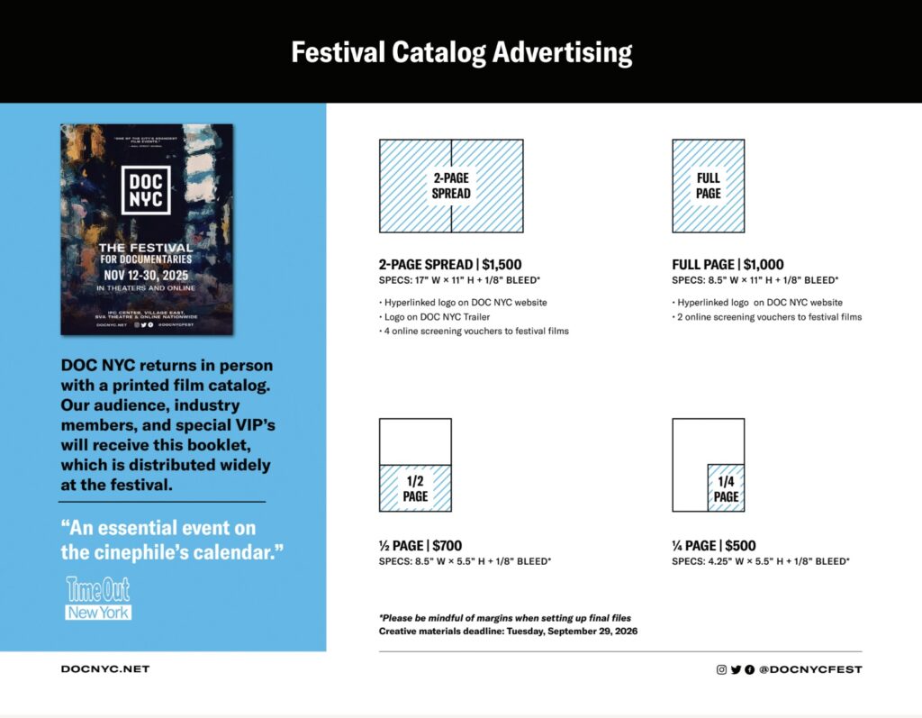 Festival Catalog