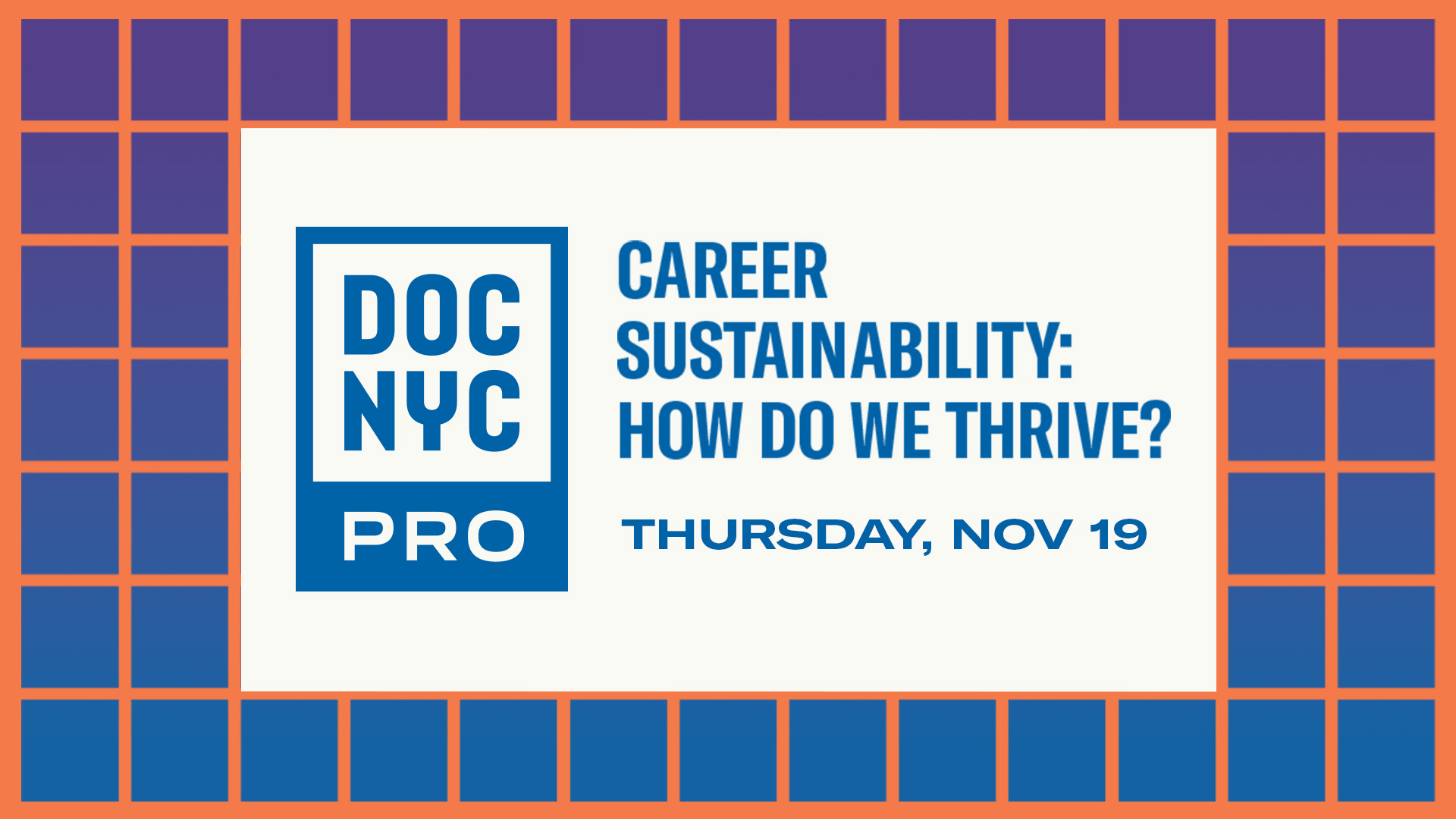 Career Sustainability: How Do We Thrive? (Nov 19)