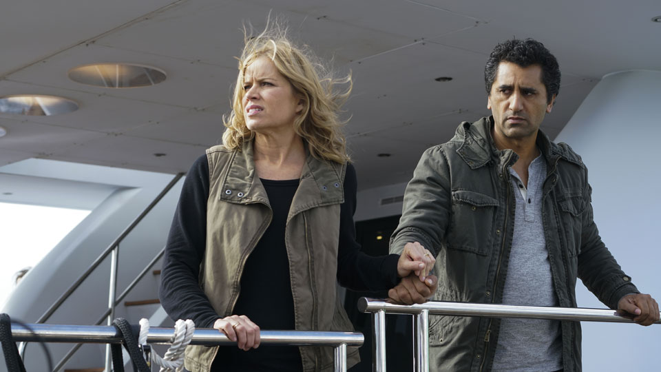 Madison Clark (Kim Dickens) and Travis Manawa (Cliff Curtis) in Episode 2 Photo by Richard Foreman/AMC