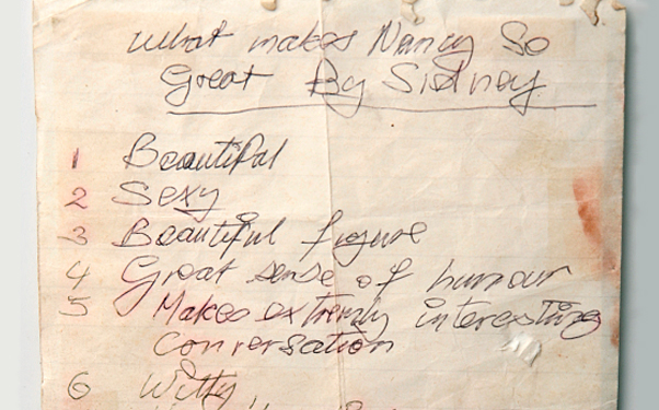 “What Makes Nancy So Great By Sidney,” A Love Letter (photo)