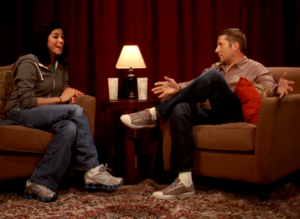 Sarah Silverman Talks “Larry Sanders” With Scott Aukerman (photo)