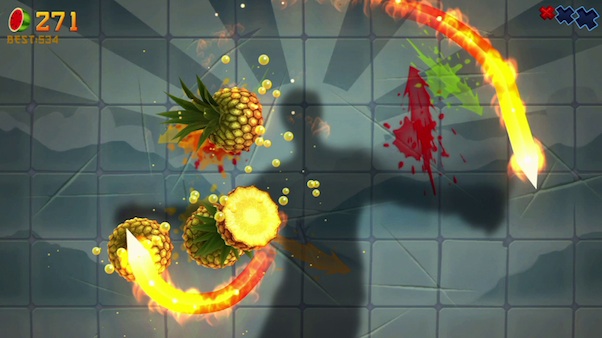 Insert Credit: “Fruit Ninja Kinect” (photo)
