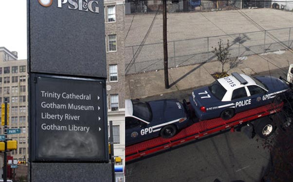 “The Dark Knight Rises” hits Newark, NJ (photo)