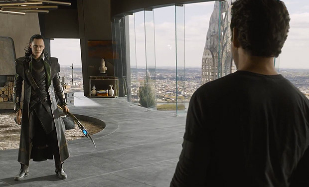 “The Avengers” clip features Loki and Tony Stark facing off – IFC